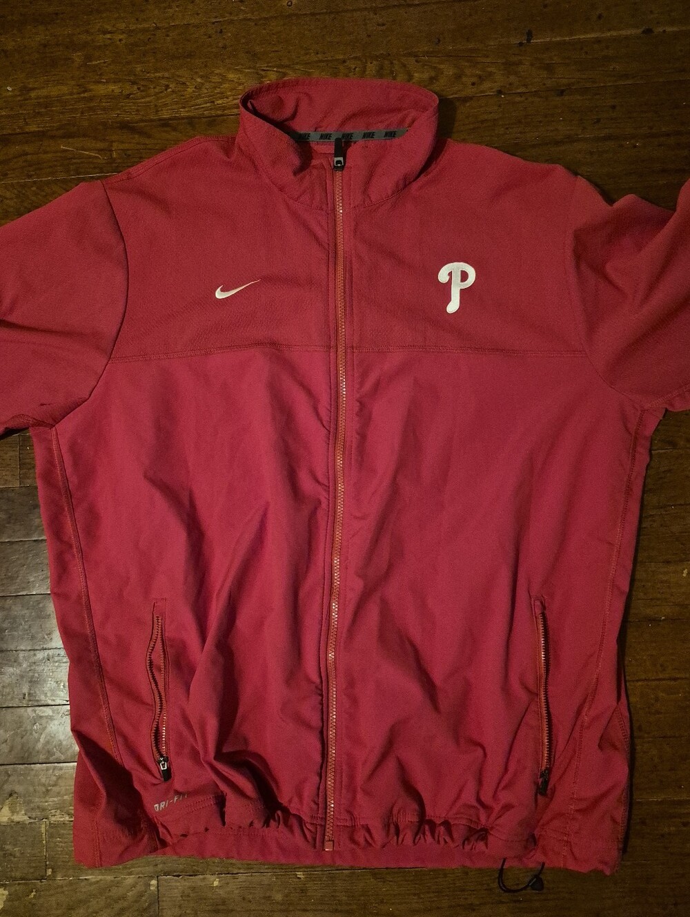 Philadelphia Phillies Mens Sz 2XL Red Nike Jacket